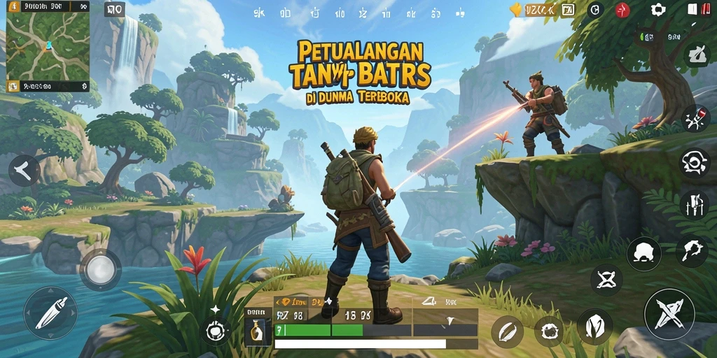 Tampilan gameplay seru di dunia terbuka 9ZK.