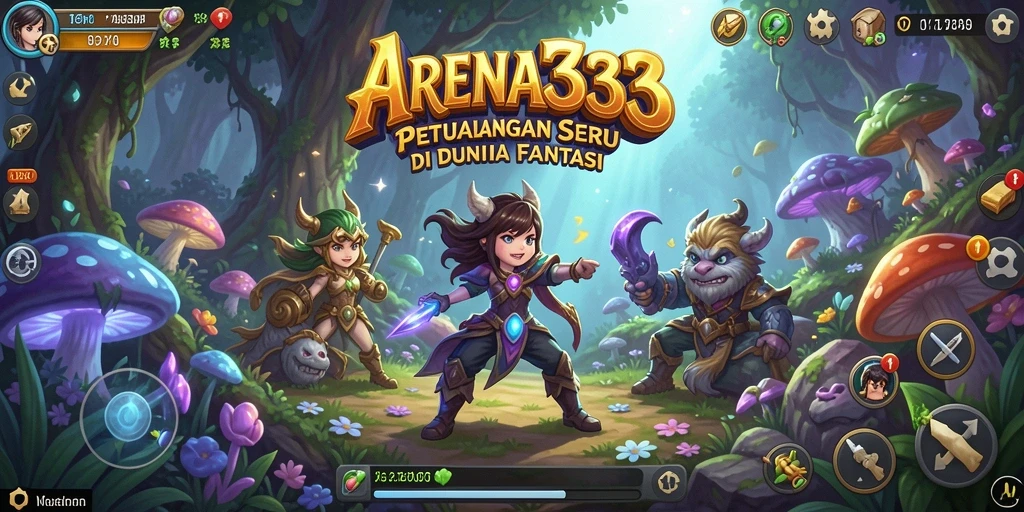 Tangkapan layar utama <strong>ARENA333</strong> menampilkan aksi petualangan yang mendebarkan.