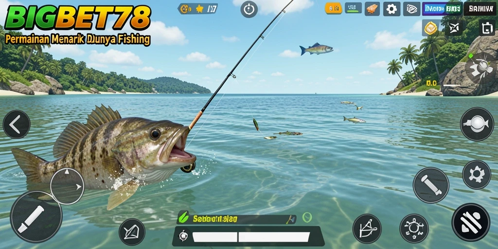 Tangkapan ikan besar dalam permainan Fishing yang mendebarkan.