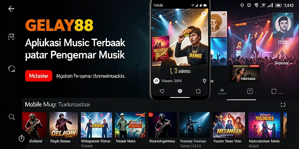 Tangkapan layar gameplay <strong>GELAY88</strong> menampilkan antarmuka yang menarik dan kaya fitur musik.