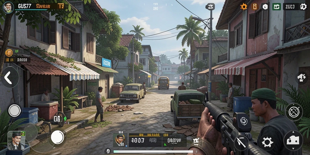 Tampilan gameplay GUS77 yang menakjubkan dan interaktif.