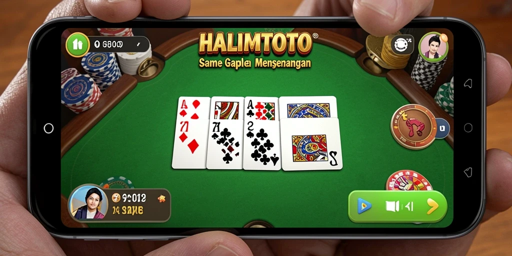 Screenshot gameplay HALIMTOTO menampilkan keseruan bermain Gaple.
