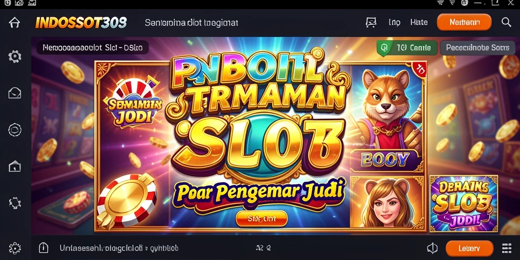 Tampilan gameplay menarik dari INDOSLOT303 dengan mesin slot yang beragam.