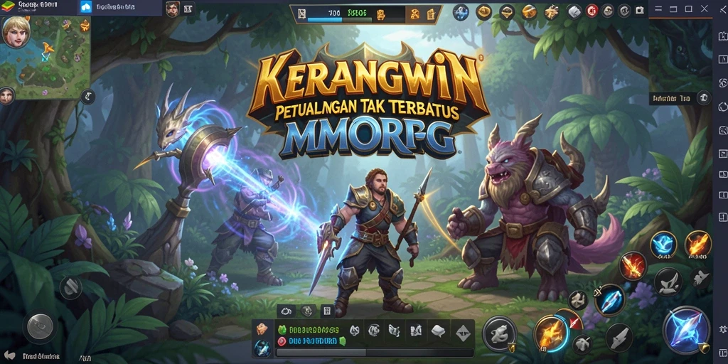 Gameplay KERANGWIN yang mendebarkan dan interaksi pemain yang hidup.