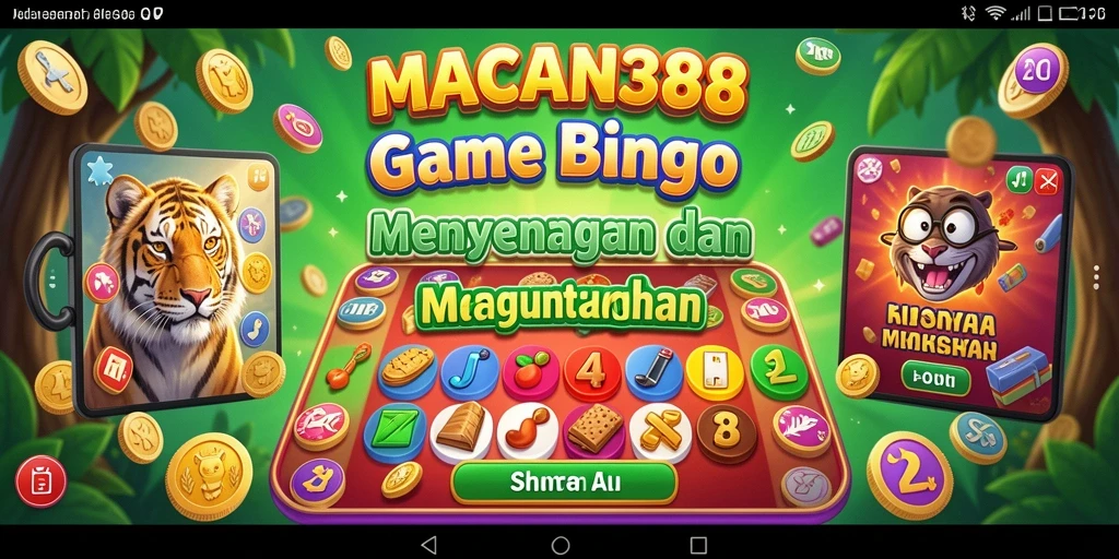 Screenshot gameplay Bingo di MACAN388 dengan grafik menarik.