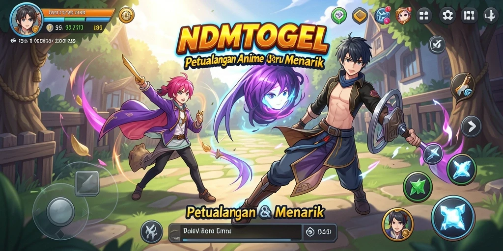 Tampilan gameplay seru NDMTOGEL yang penuh warna dan aksi.