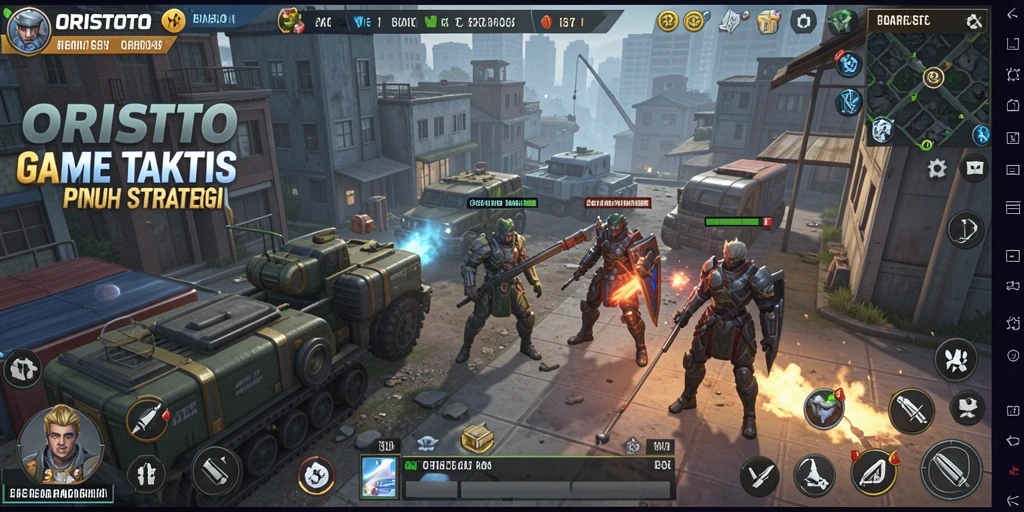 Tangkapan layar gameplay menampilkan aksi seru dalam ORISTOTO.