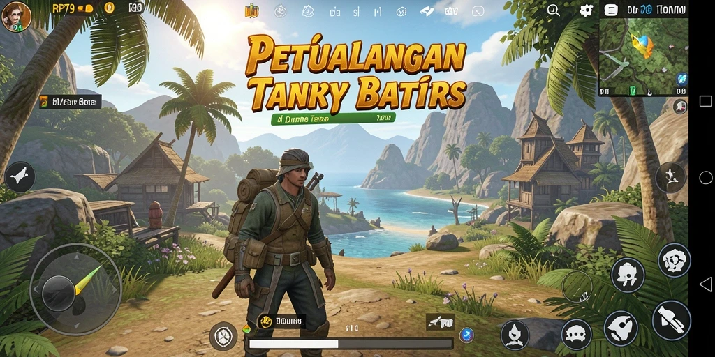 Tangkapan layar gameplay RP79 yang menampilkan eksplorasi dunia terbuka.