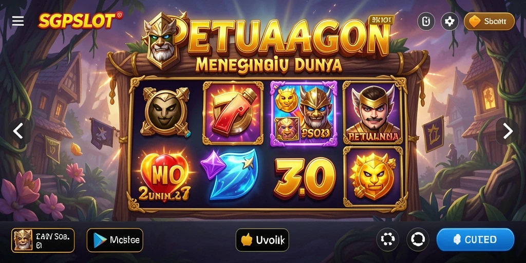 Screenshot SGPSLOT menampilkan gameplay seru dalam dunia petualangan.