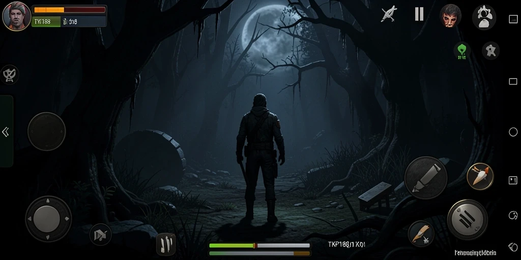 Gameplay menegangkan di TKP188 dengan suasana kegelapan.